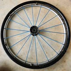 TiLite 22″ Spinergy SPOX Wheelchair Wheels Blue No Tires