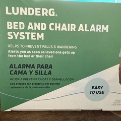 Lunderg EARLY ALERT BED ALARM SYSTEM w/ CHAIR ALARM PAD