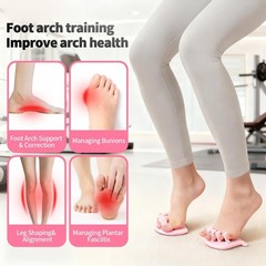 X2NiuTls Foot Arch Trainer for Flat Feet, Support, Plantar Pink