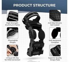 Z1 K4 OsteoAlign Hinged Knee Brace Knee Support for ACL, MCL, Arthritis (OA) S
