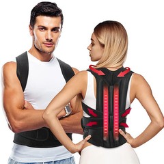 Men / Women Adjustable Posture Corrector Back Support Shoulder Back Brace Belt