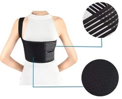 Solmyr Broken Rib Brace, Belt for Men and Medium (Pack of 1), Black