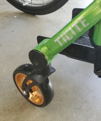 Pair (2) of 5″ Wheelchair Caster Wheels, (2) 5/16″ Axles, and (4) Cone Spacers
