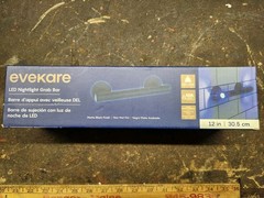 Evekare 12-inch LED Nightlight Grab Bar Matte Black (EVK-0280-ICU)