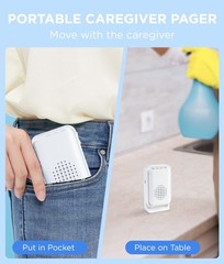 Newly Upgraded 2025 Bed Alarm for Elderly 1 Motion Sensor + 1 Receiver