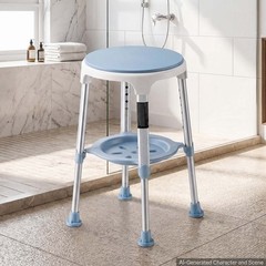 VEVOR Swivel Shower Chair 360° Rotating Bath Seat for Inside Showers or Tubs