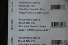 DRMS Dr Medical Suspension Sleeve Knee KB-139 One Size Fits Most Black New NIP
