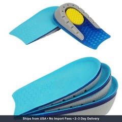 AOMIG Height Increase Insoles 2.5cm Unisex Invisible Heel Lift Inserts Half Incr