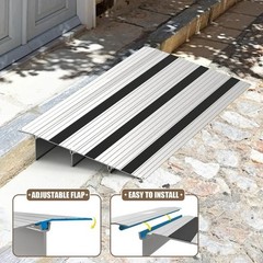 Nuvium 5” Rise Modular Threshold Ramp for Doorways + 1100 LB limit.