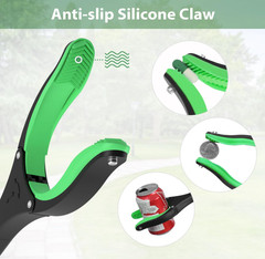 Pinza extensible de 52 pulgadas para recoger objetos sin agacharse. Diseño plega