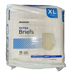 *QTY 4* McKesson UWBXL BRULXL Unisex Adult Disposable Underwear Brief XL White