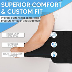 Golf Huggy Back Brace – Lower Back Support for Golf, Walking, Sports – Lightweig