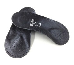 Tacco Nova 3/4 Leather Orthotic Arch Support Shoe Insole – BLACK – Size Women 7