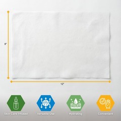 600 Count Premoistened Disposable Wet Washcloths for Adults – Aloe & Lanolin, Tr