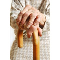 Wooden Walking Cane, round Handle Wood Cane with Natural Ash Finish and Rubber T