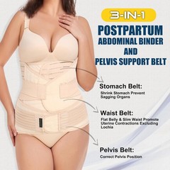 3-in-1 Postpartum Support Belt for Abdominal Recovery & Posture Correction in…