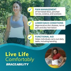 BraceAbility Plus Size 2XL Bariatric Back Brace – XXL Big and Tall Lumbar Sup…