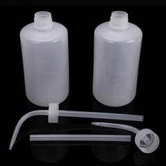 6pcs 500ml Plastic Wash Bottles – Lab Squeeze LDPE Squirt Tattoo Bottles, Narrow