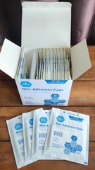 MED PRIDE Sterile Non-Stick Non-Adherent Gauze Wound Dressing Pads 3” x 8” 600