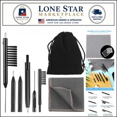 Ultimate 7-Piece Hearing Aid Cleaning Kit with Velvet Bag for Easy Maintenance