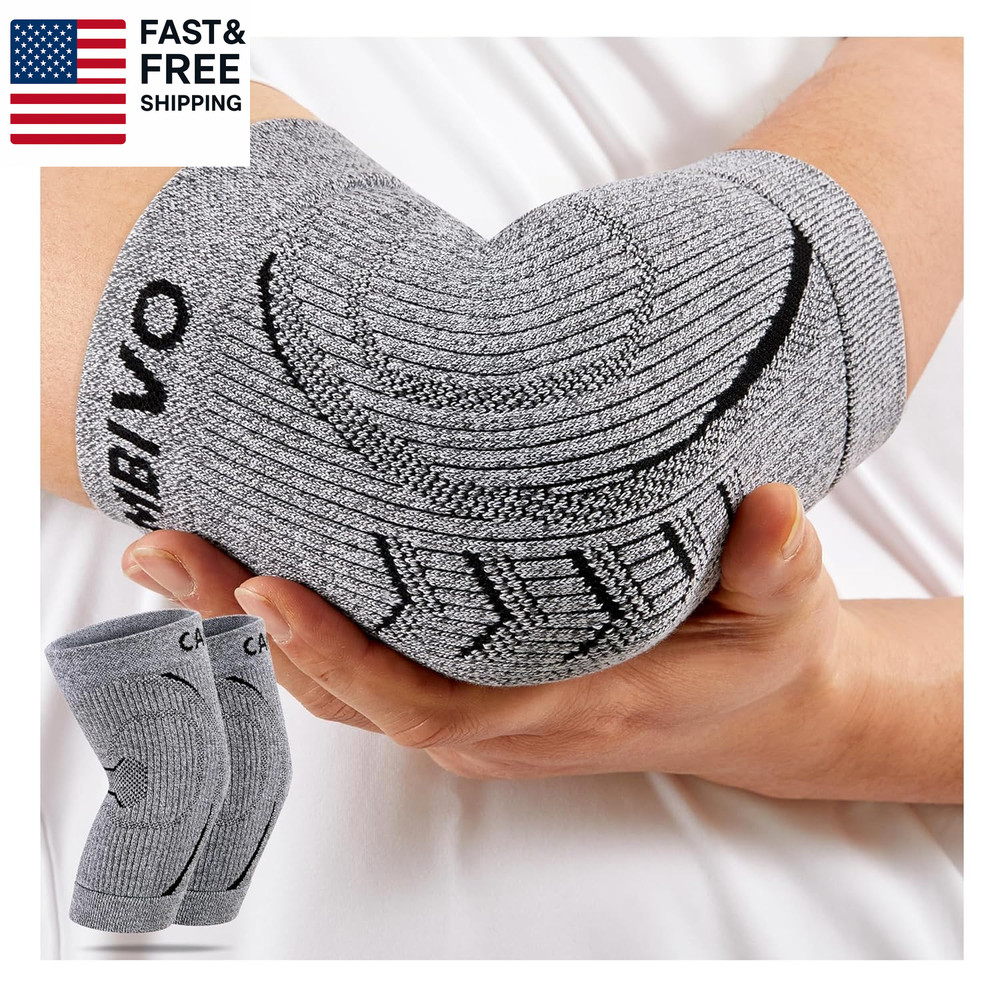 2 Pack Elbow Brace for Women and Men, Elbow Compression Sleeve for Tendoniti
