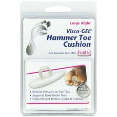 PediFix Visco-Gel Hammer Toe Cushion, Medium Left (2 Pack), N/A