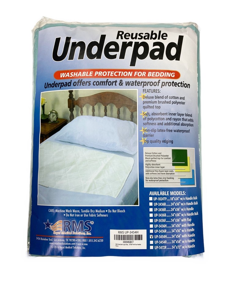 Bed Chair Pad Reusable Underpad Waterproof Incontinence 34×54