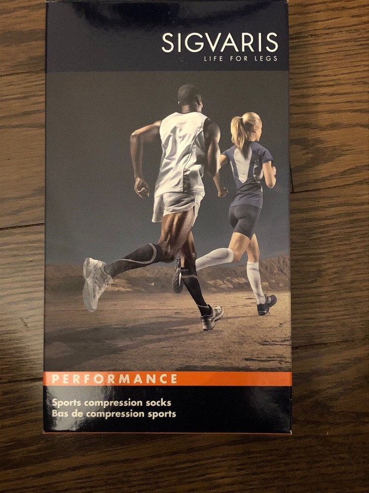 Sigvaris Performance Socks, Size SM 20-30 Mmhg Black