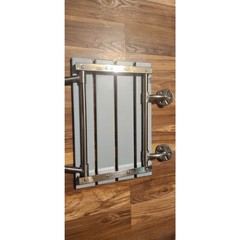 Wall Mounted Folding Shower Seat Bench Stainless Steel Frame 350 lb Capacity
