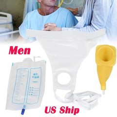 USA -Reusable home medical urine bag collector toilet male travel size: 1000ml