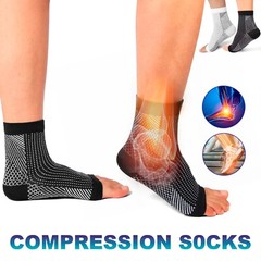 1-5 Pairs Compression Socks Ankle Neuropathy Socks Plantar Fasciitis Ankle Socks