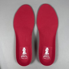 VASYLI CUSTOM Full length red HIGH DENSITY ORTHOTICS INSOLE ARCH SUPPORT Medium