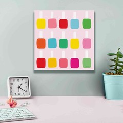 Epic Graffiti Nail Polish Fun By Ann Kelle Designs Canvas Wall Art 12X12