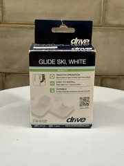 DRIVE Walker GLIDE SKI, WHITE #10110 NEW IN BOX, FITS 1″ TUBE WALKERS, Mobility