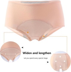 Comfortable Reusable Incontinence Underwear – 6 Multi-Color Briefs for Women