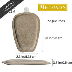 Meltonian Soft Microfiber Tongue Pad for Shoes – Shoe L/XL 11L-13M, Brown
