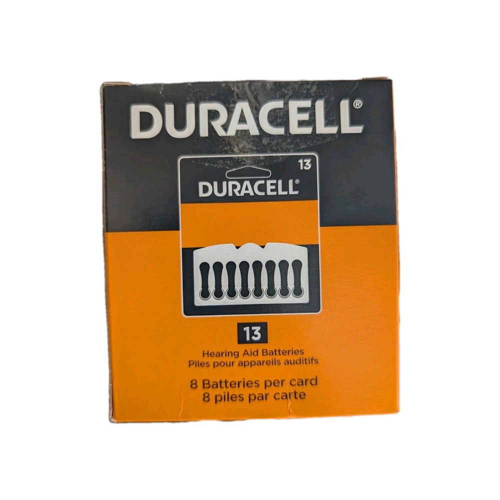Duracell Hearing Aid Batteries Size 13 DA312B8 48 In Box Zinc Air Battery NEW