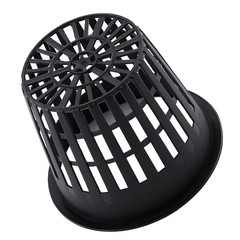 10pcs Heavy Duty Mesh Pot Net Cup Basket Hydroponic Plant Grow Clone Black AP9