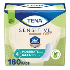 Incontinence Pads for Women – Sensitive Care, Moderate Absorbency, 180 Count