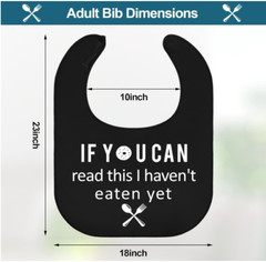 6 Pcs Funny Adult Bibs for about 23.6 x 18.1 inches, As Shown in Pictures