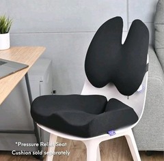 C CUSHION LAB Extra Dense Lumbar Back Pillow Ergonomic Memory Foam, Black