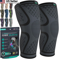 2-Pack Compression Knee Brace Support Sleeve for Meniscus ACL Arthritis Pain USA