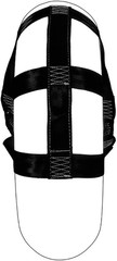 Universal Motorcycle Rear Wheel Tie down Strap in Black