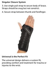 ProCare Quick-Fit II Wrist Support Brace Universal Fits Belt For LEFT HAND WRIST