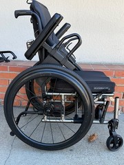 Ki Mobility TITANIUM Catalyst Cat5 Ultralight Folding Wheelchair 16″ X 19″ Used