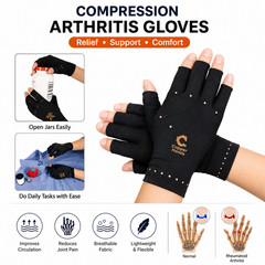 Arthritis Compression Gloves Pain Relief Nylon Hand Support Warm One Size Fits