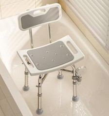 Shower Chair with Back for Elderly and Disabled, Shower 350LBS Rectangular