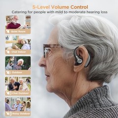 WASOCA Hearing Aids, Hearing Aids for Seniors with Bluetooth, Rechargeable Heari