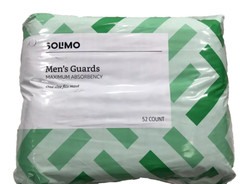 Solimo Incontinence Guards for Men,Max Absorbency, 104 Ct, 2 Pks of 52 Size Fits