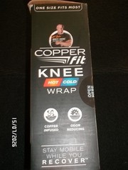 Copper Fit Rapid Relief Knee Adjustable – Hot/Cold Reusable Gel Pack. Stay Mobil